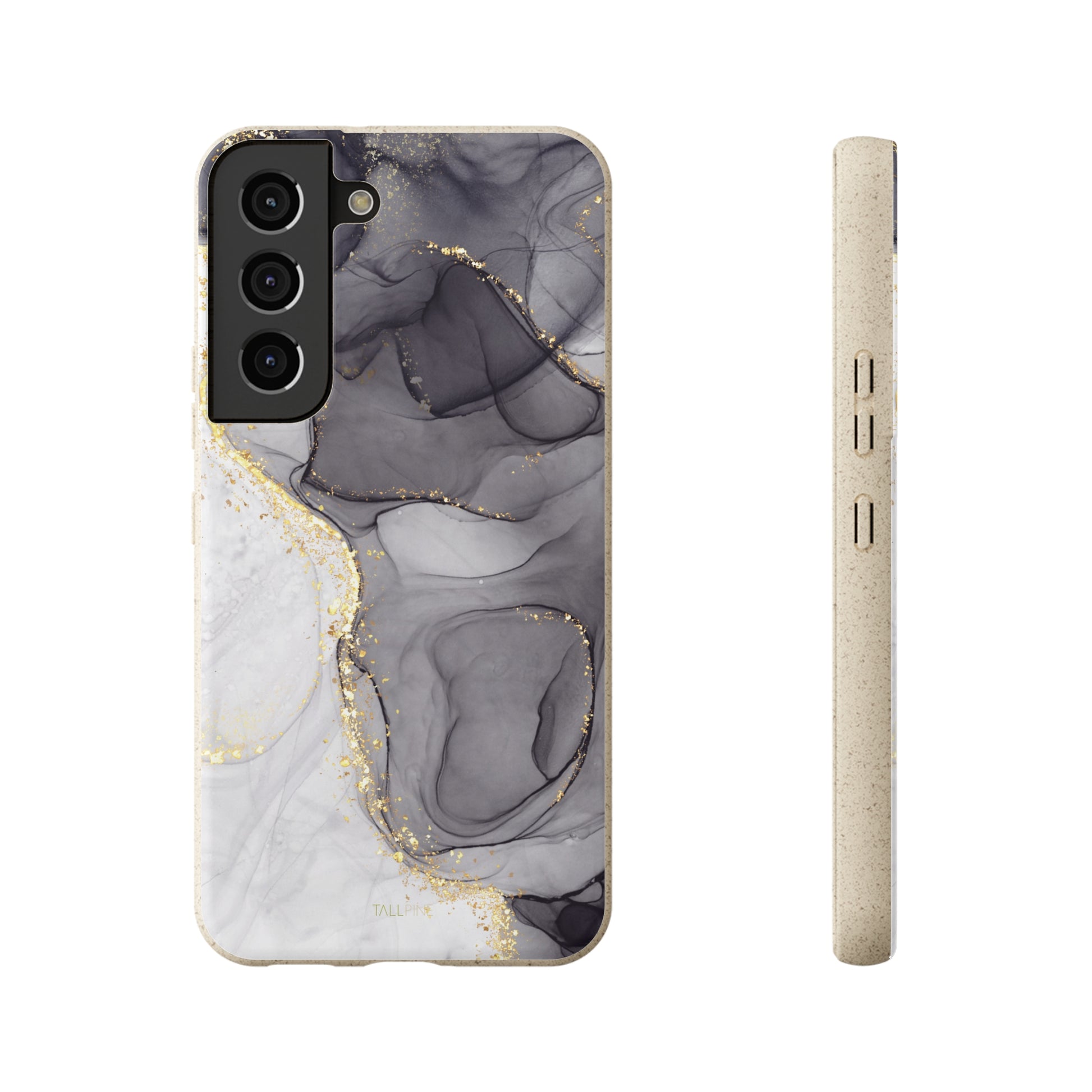 Golden Black Marble - Eco Case Samsung Galaxy S22 - Tallpine Cases | Sustainable and Eco-Friendly - Abstract Black Marble