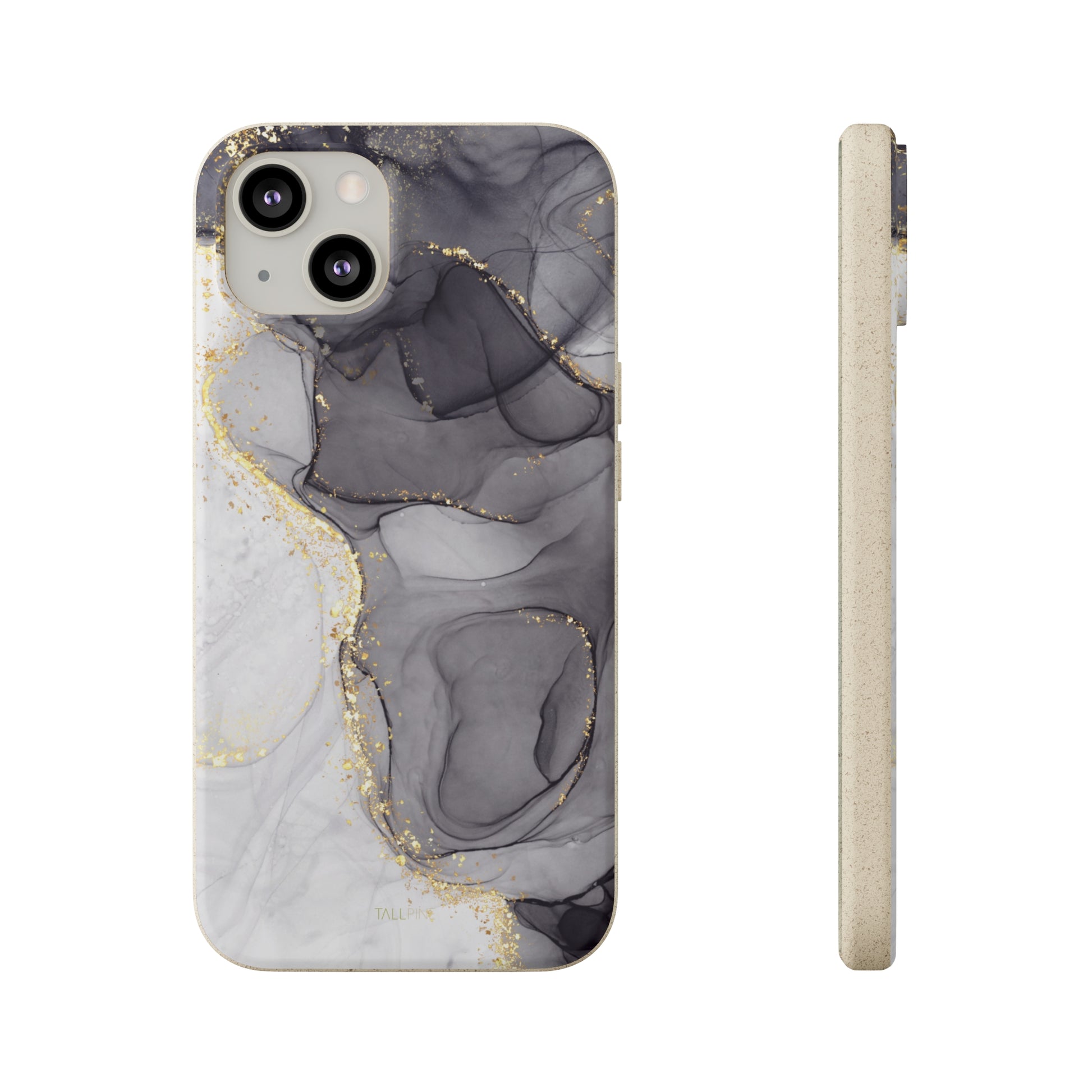 Golden Black Marble - Eco Case - Tallpine Cases | Sustainable and Eco-Friendly - Abstract Black Marble
