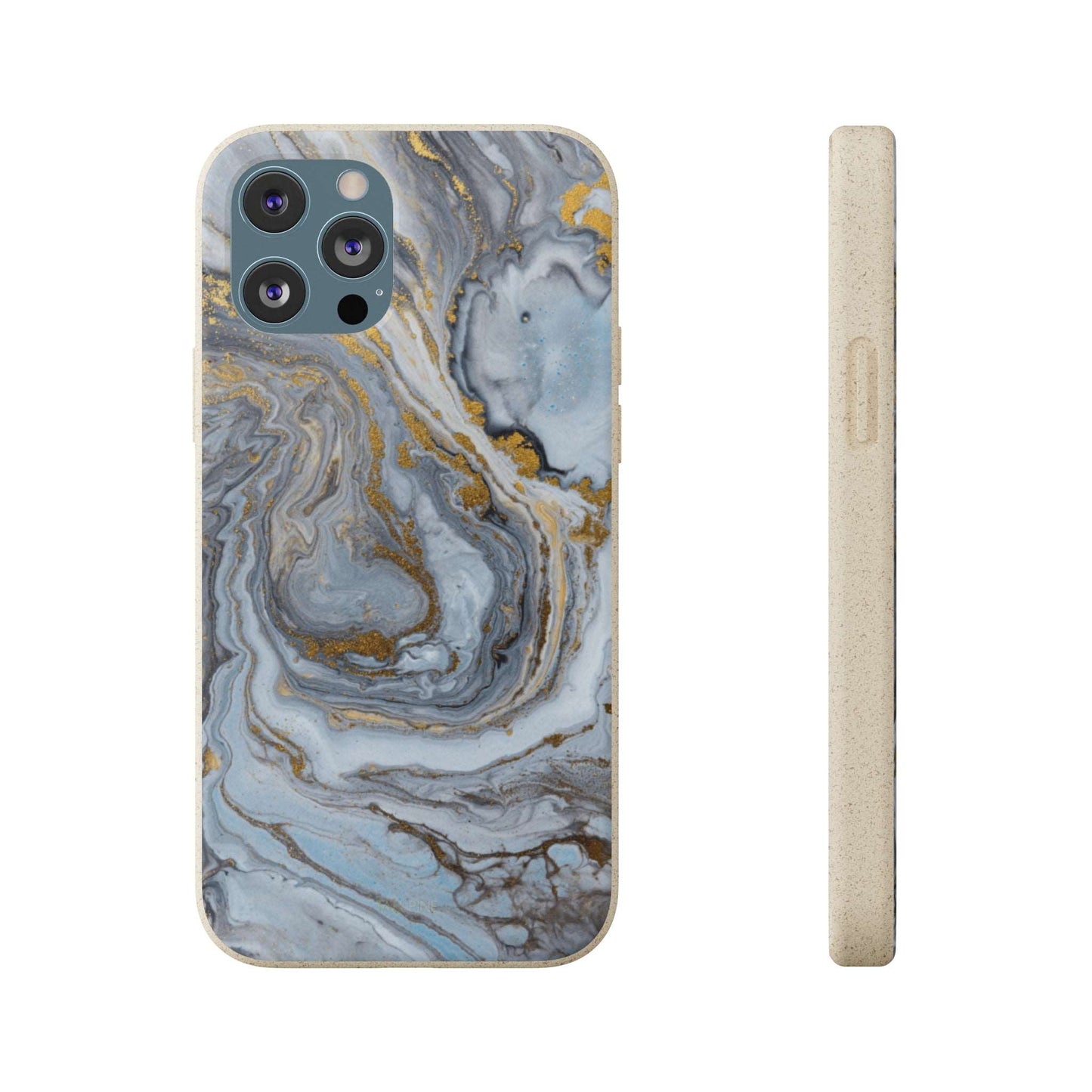 Chrome Marble - Eco Case iPhone 12 Pro Max - Tallpine Cases | Sustainable and Eco-Friendly - Abstract Blue Marble