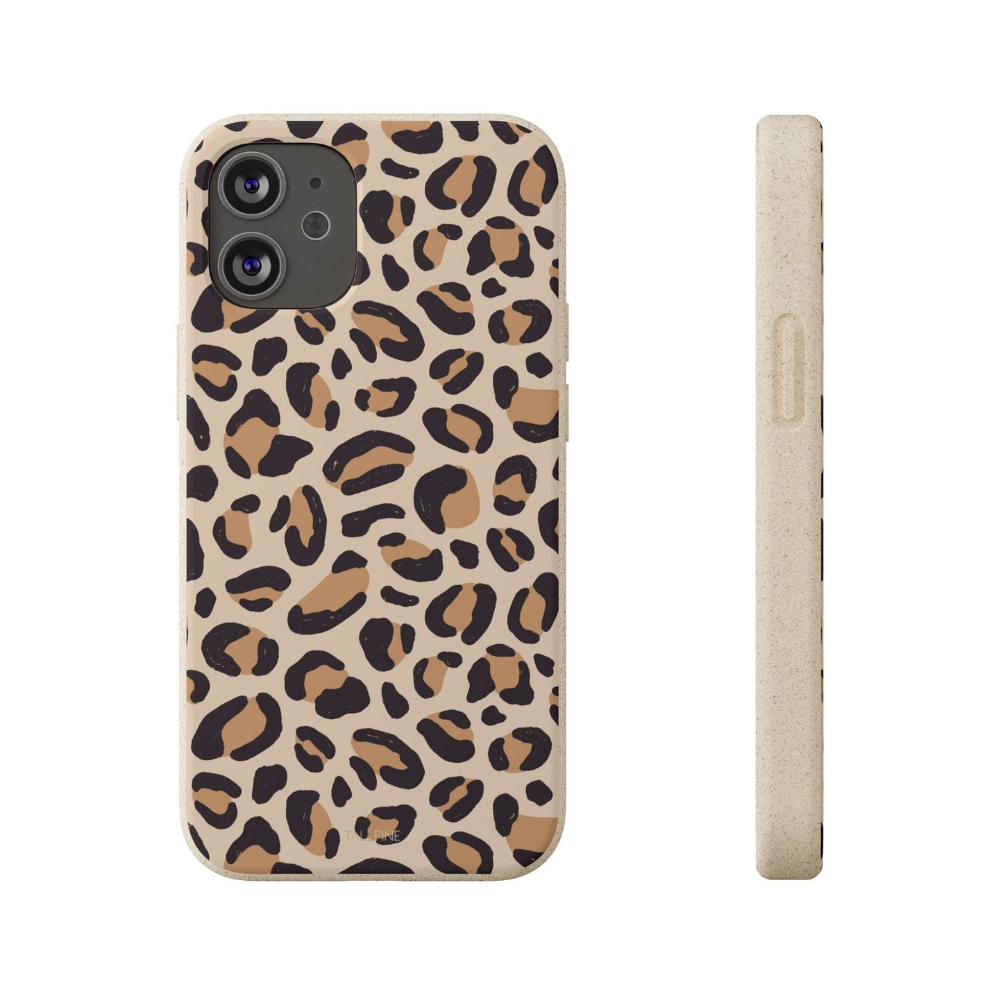 Beige Leopard - Eco Case iPhone 12 Mini - Tallpine | Sustainable and Eco-Friendly Phone Cases - Abstract Leopard print