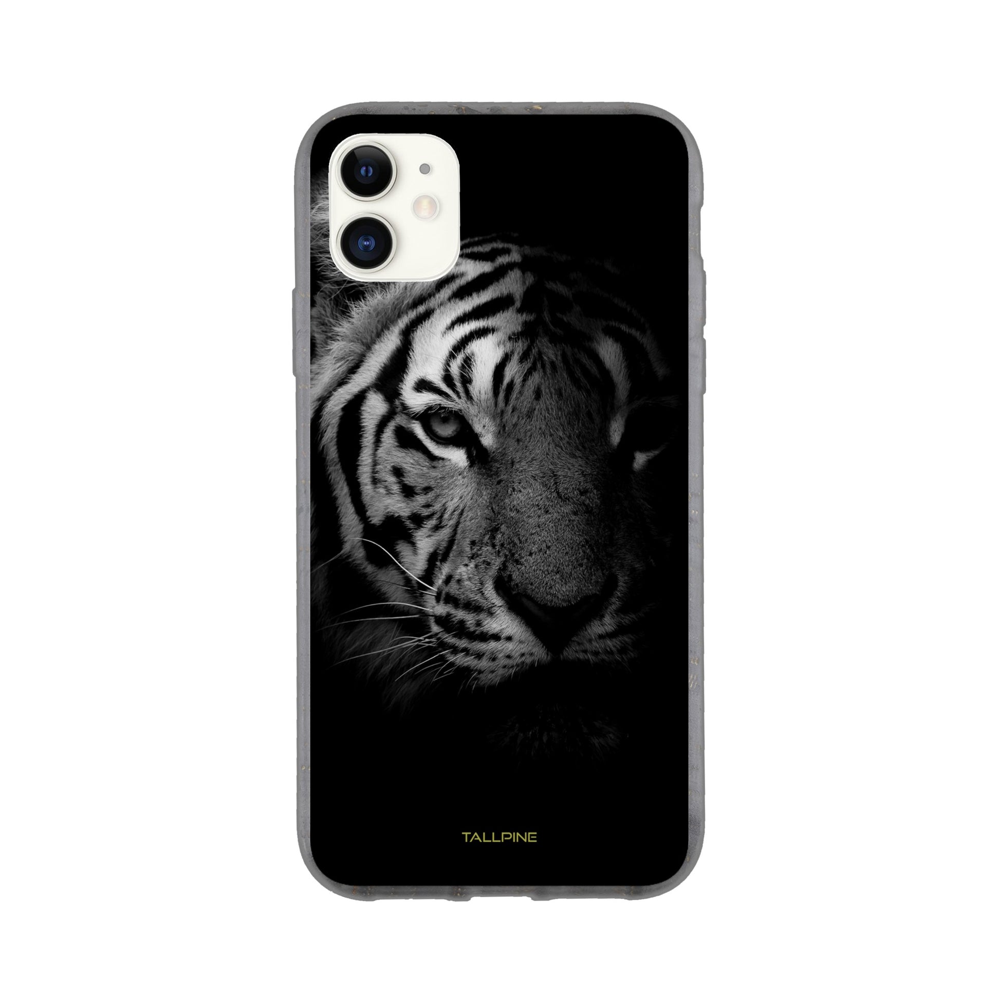 Tiger Black & White - Eco Case iPhone 11 - Tallpine Cases | Sustainable and Eco-Friendly - Animals Black Tiger