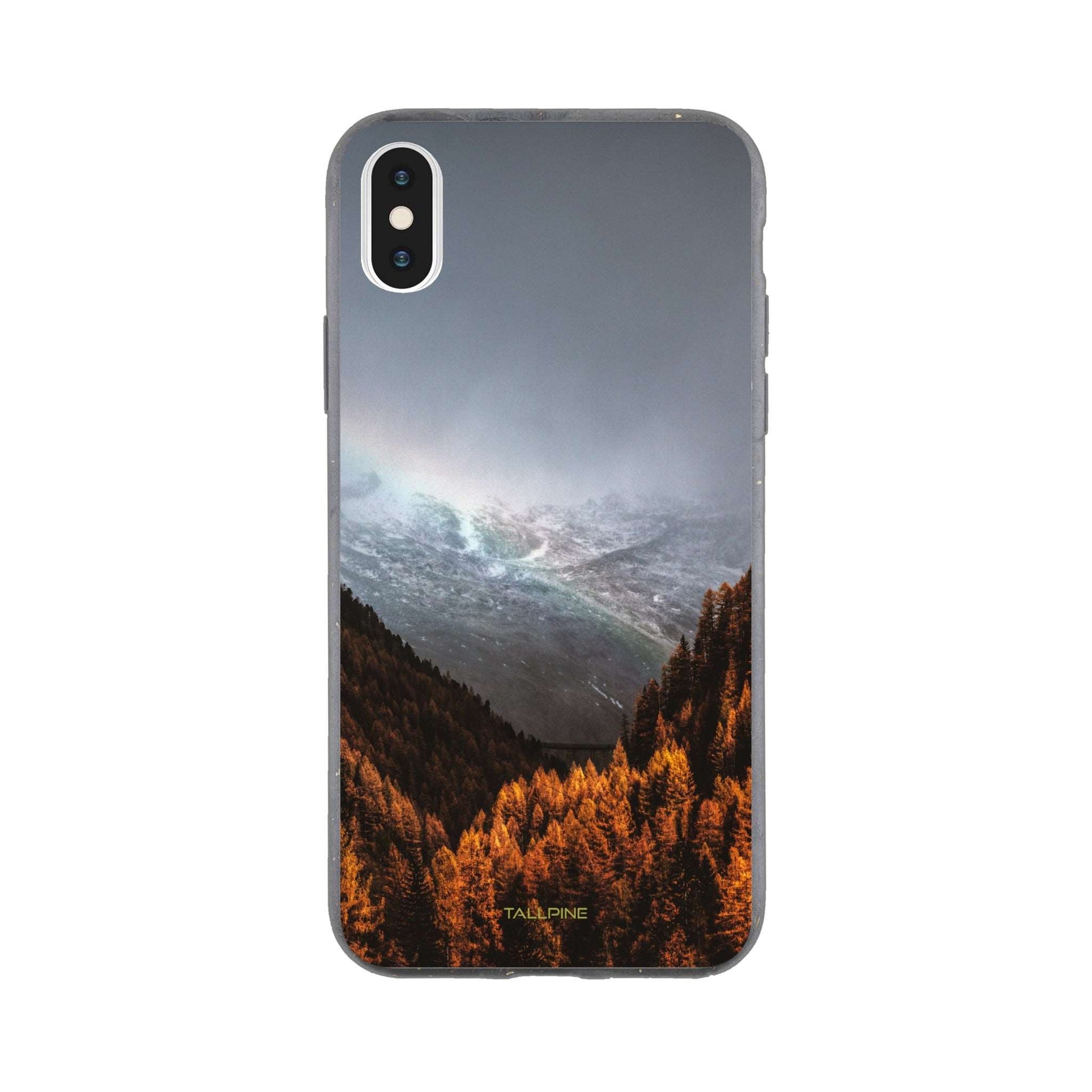 Autumn Mountain - Eco Case iPhone XS - Tallpine Cases | Sustainable and Eco-Friendly Phone Cases - Autumn Mountain Nature