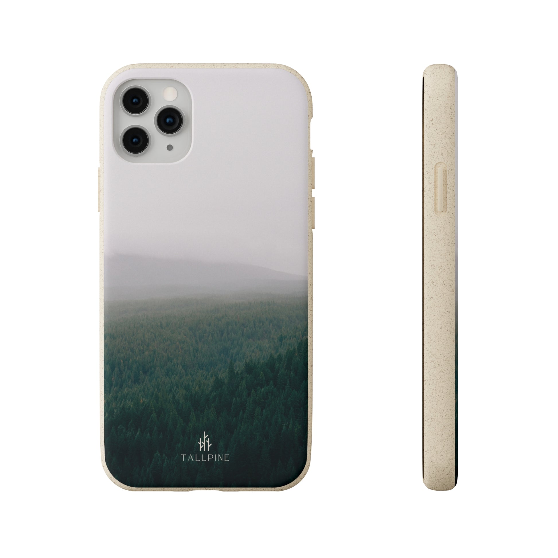 Good Morning Forest - Eco Case iPhone 11 Pro Max - Tallpine | Sustainable and Eco-Friendly Phone Cases - Forest Green Nature white