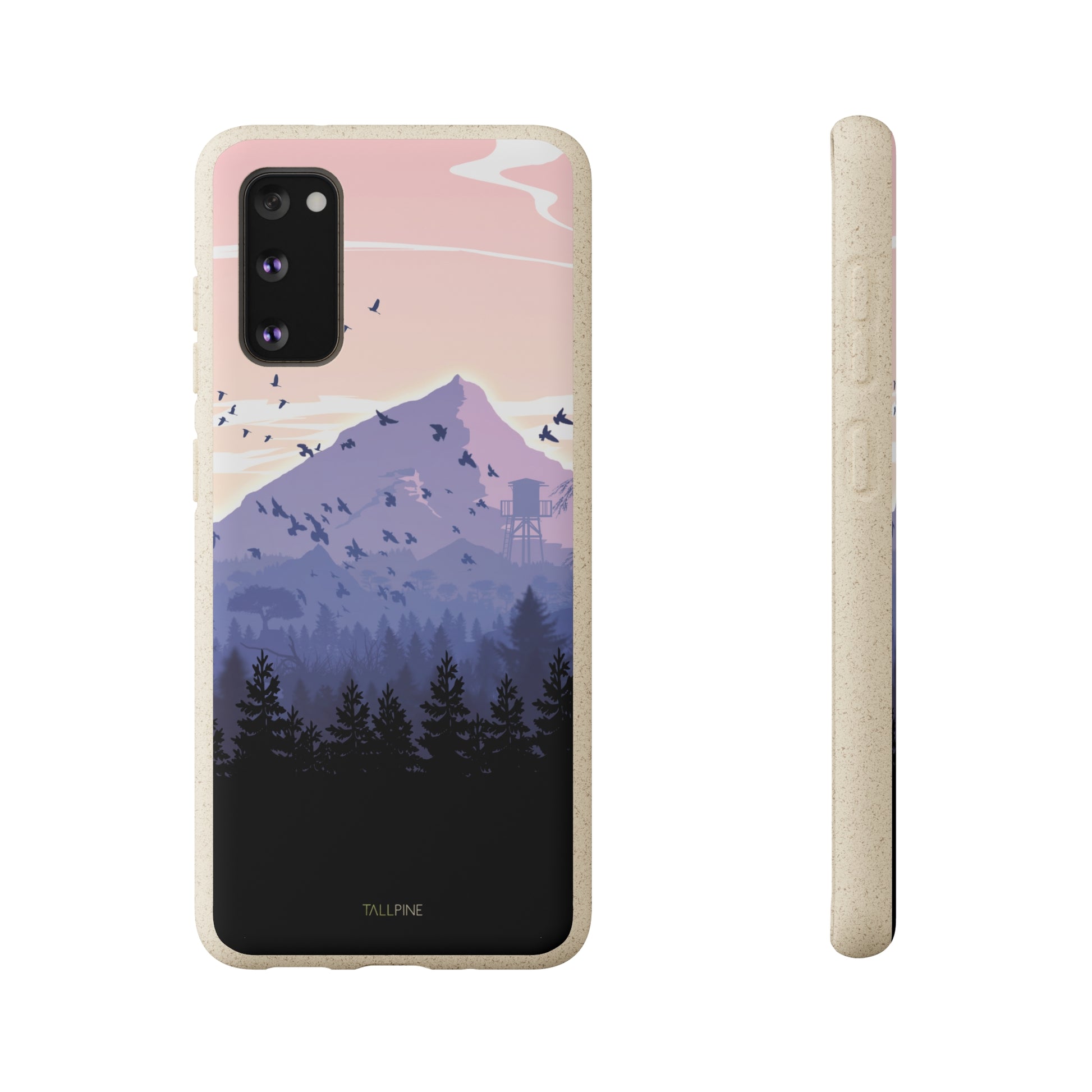 Pink Forest - Eco Case Samsung Galaxy S20 - Tallpine Cases | Sustainable and Eco-Friendly - Forest Mountain Nature Pink