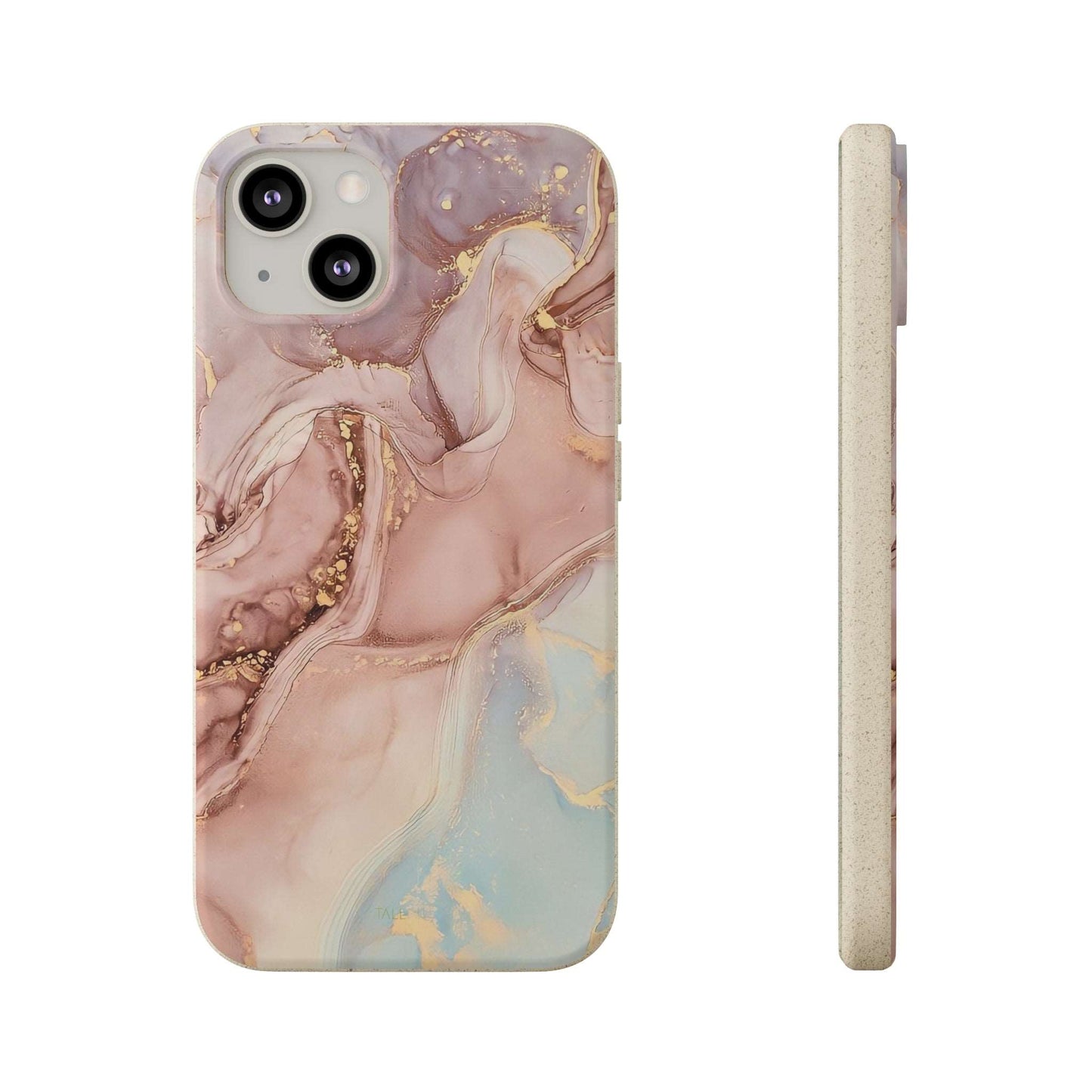 Golden Rose Marble - Eco Case - Tallpine Cases | Sustainable and Eco-Friendly - Abstract Hot Marble Pink