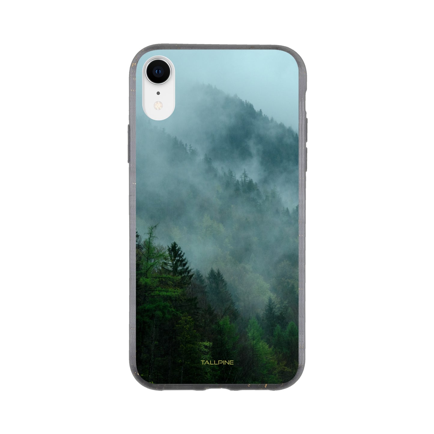 Misty Forest - Eco Case iPhone XR - Tallpine Cases | Sustainable and Eco-Friendly Phone Cases - Blue Forest Green Nature