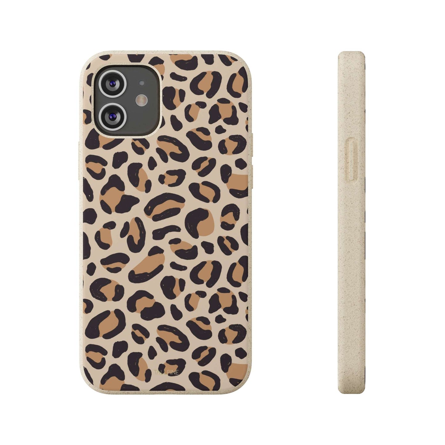 Beige Leopard - Eco Case iPhone 12 - Tallpine | Sustainable and Eco-Friendly Phone Cases - Abstract Leopard print