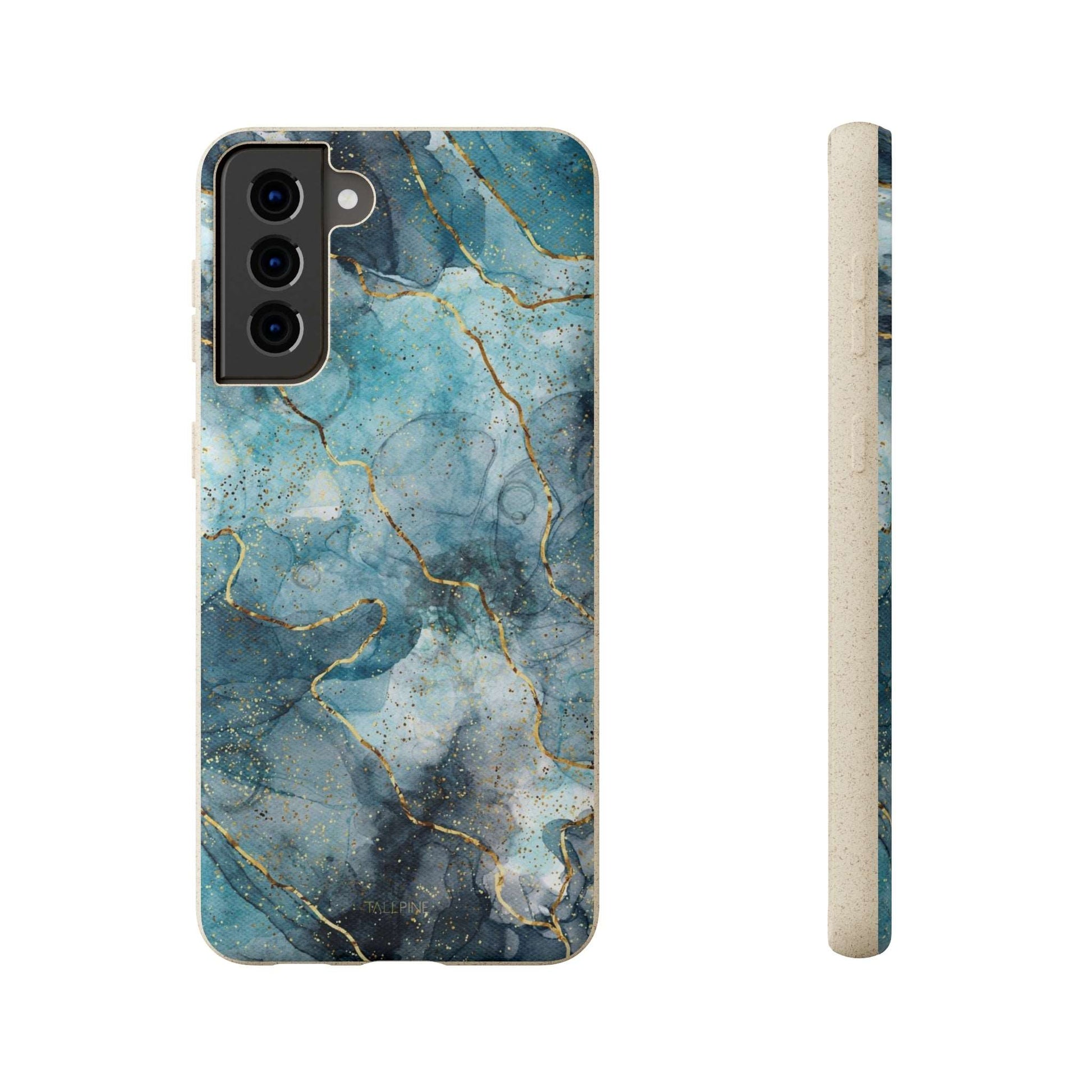 Sapphire Marble - Eco Case Samsung Galaxy S21 Plus - Tallpine Cases | Sustainable and Eco-Friendly - Abstract Blue Marble