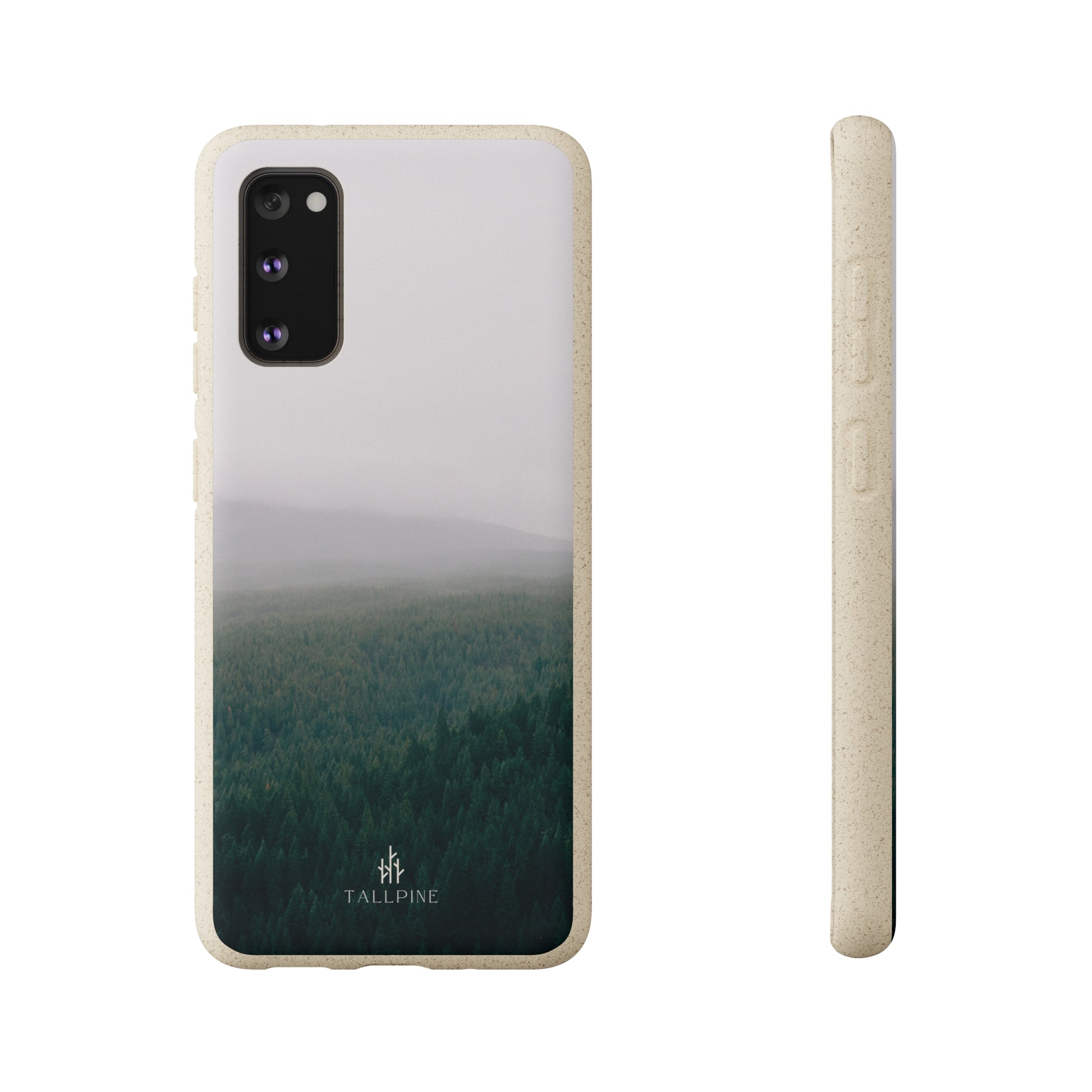 Good Morning Forest - Eco Case Samsung Galaxy S20 - Tallpine | Sustainable and Eco-Friendly Phone Cases - Forest Green Nature white