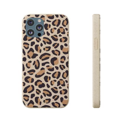 Beige Leopard - Eco Case iPhone 12 Pro Max - Tallpine | Sustainable and Eco-Friendly Phone Cases - Abstract Leopard print