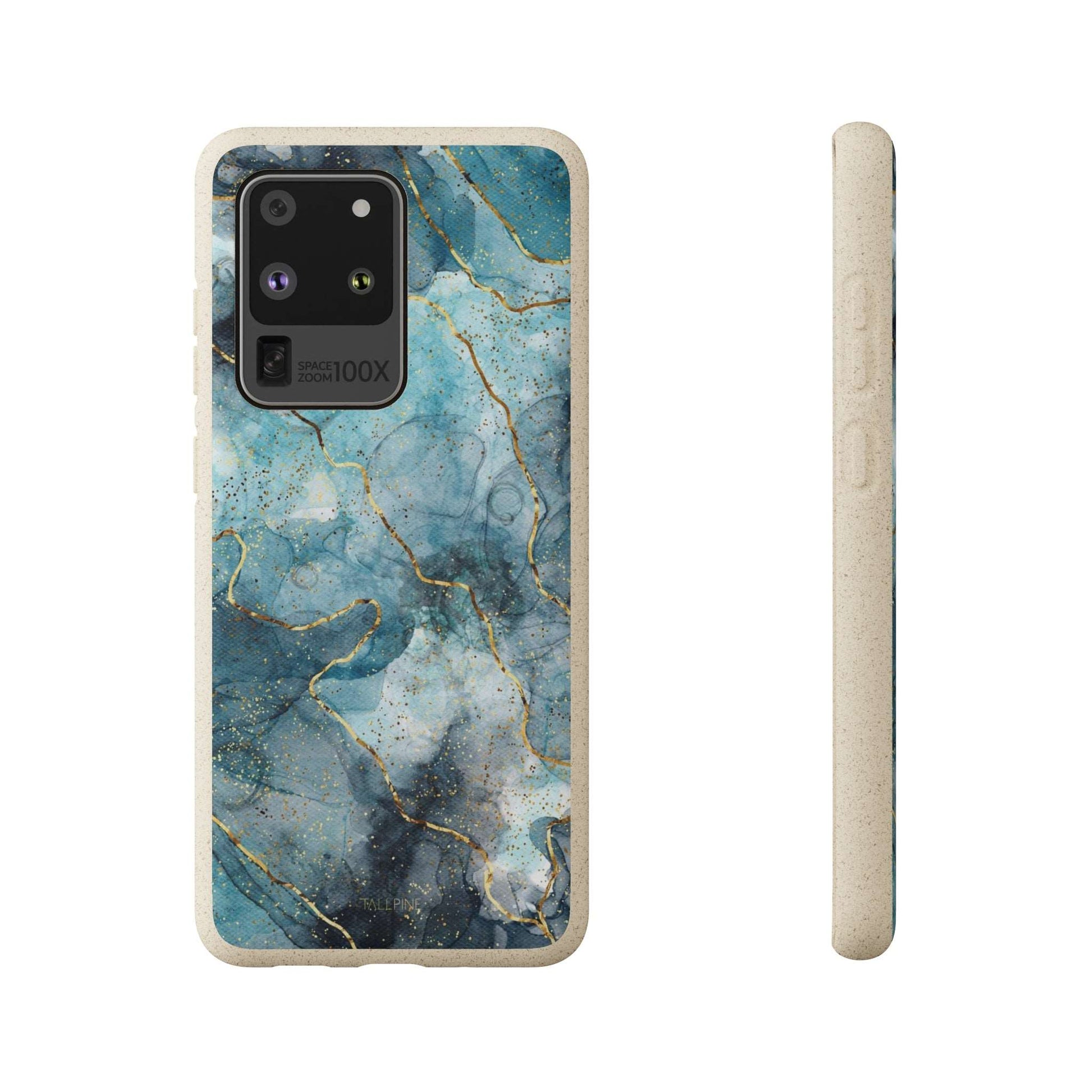 Sapphire Marble - Eco Case Samsung Galaxy S20 Ultra - Tallpine Cases | Sustainable and Eco-Friendly - Abstract Blue Marble