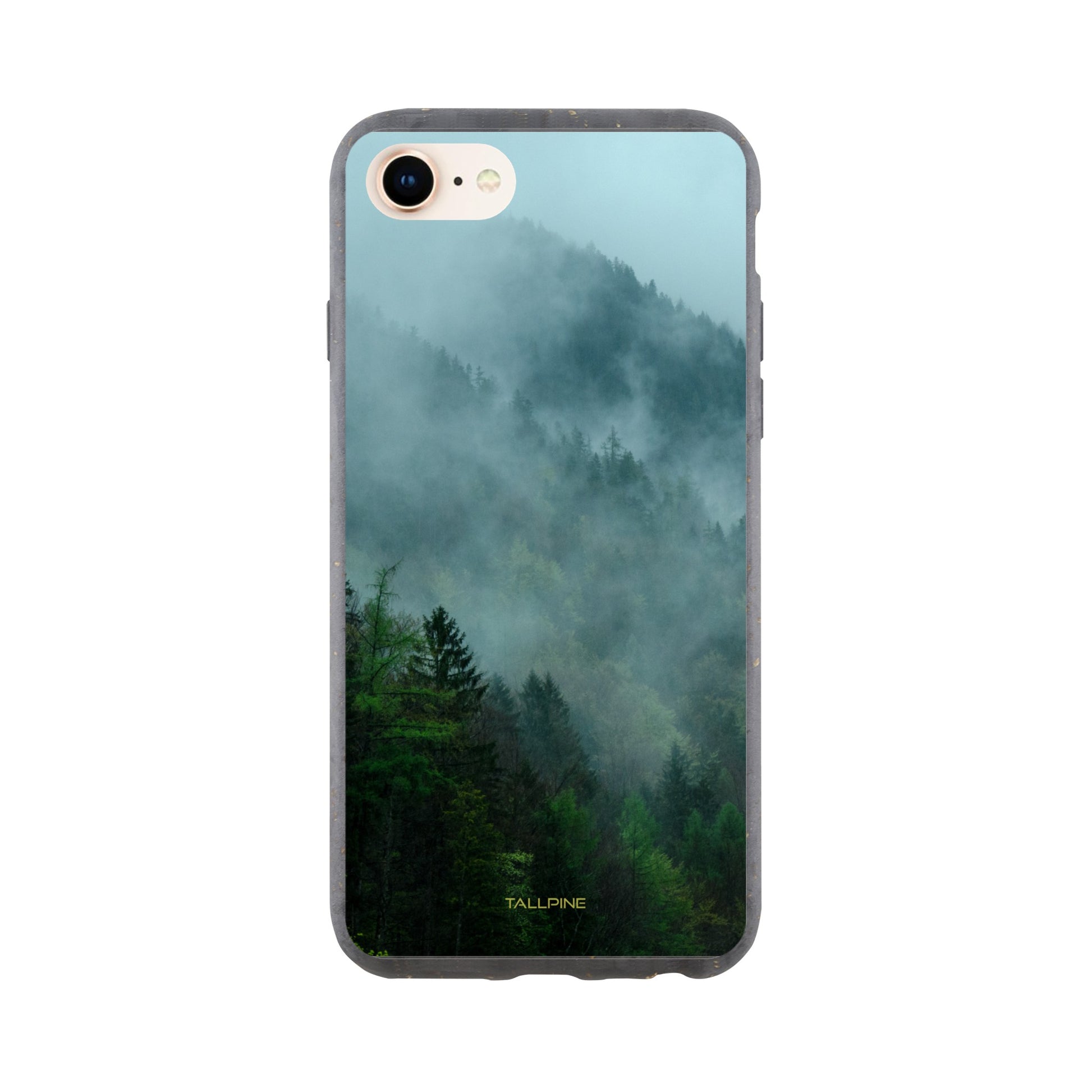 Misty Forest - Eco Case iPhone 8 - Tallpine Cases | Sustainable and Eco-Friendly Phone Cases - Blue Forest Green Nature