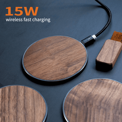Wooden Wireless Fast Charger - Tallpine | Sustainable and Eco-Friendly Phone Cases - wireless charger Wood