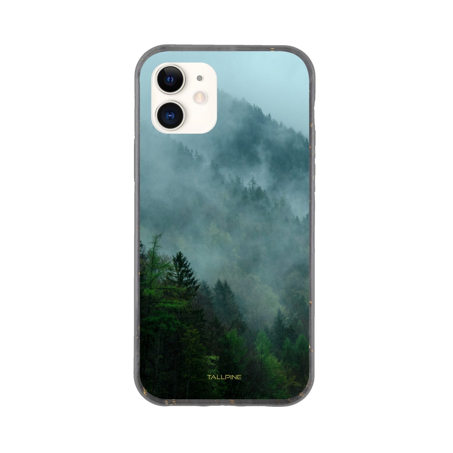 Misty Forest - Eco Case iPhone 12 - Tallpine Cases | Sustainable and Eco-Friendly Phone Cases - Blue Forest Green Nature