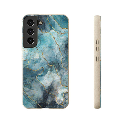Sapphire Marble - Eco Case Samsung Galaxy S22 - Tallpine Cases | Sustainable and Eco-Friendly - Abstract Blue Marble