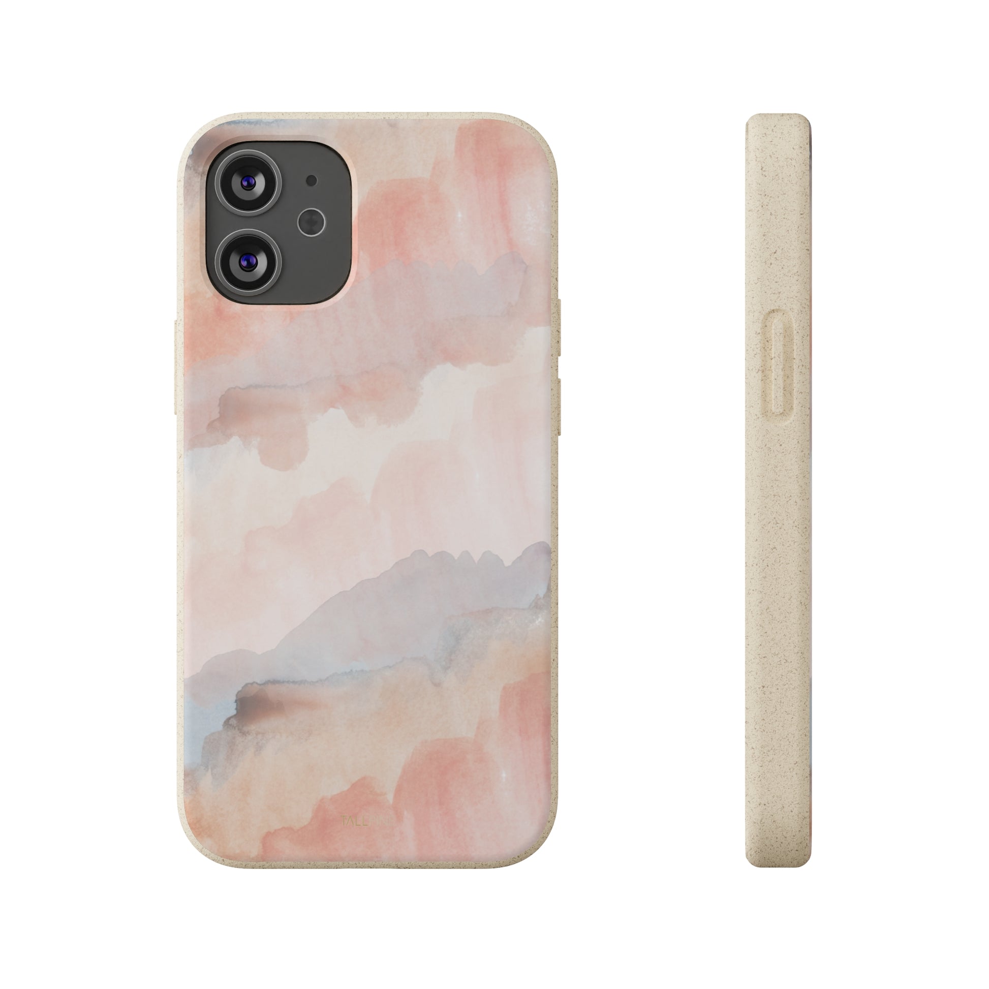 Watercolor Pastel - Eco Case iPhone 12 Mini - Tallpine | Sustainable and Eco-Friendly Phone Cases - Abstract Pink
