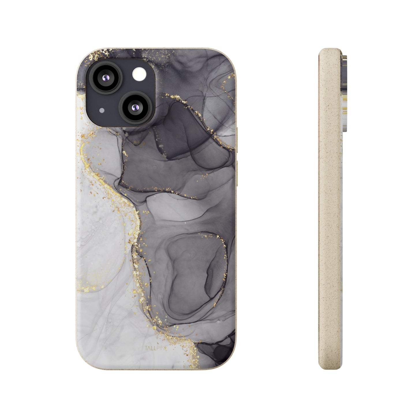 Golden Black Marble - Eco Case iPhone 13 Mini - Tallpine Cases | Sustainable and Eco-Friendly - Abstract Black Marble