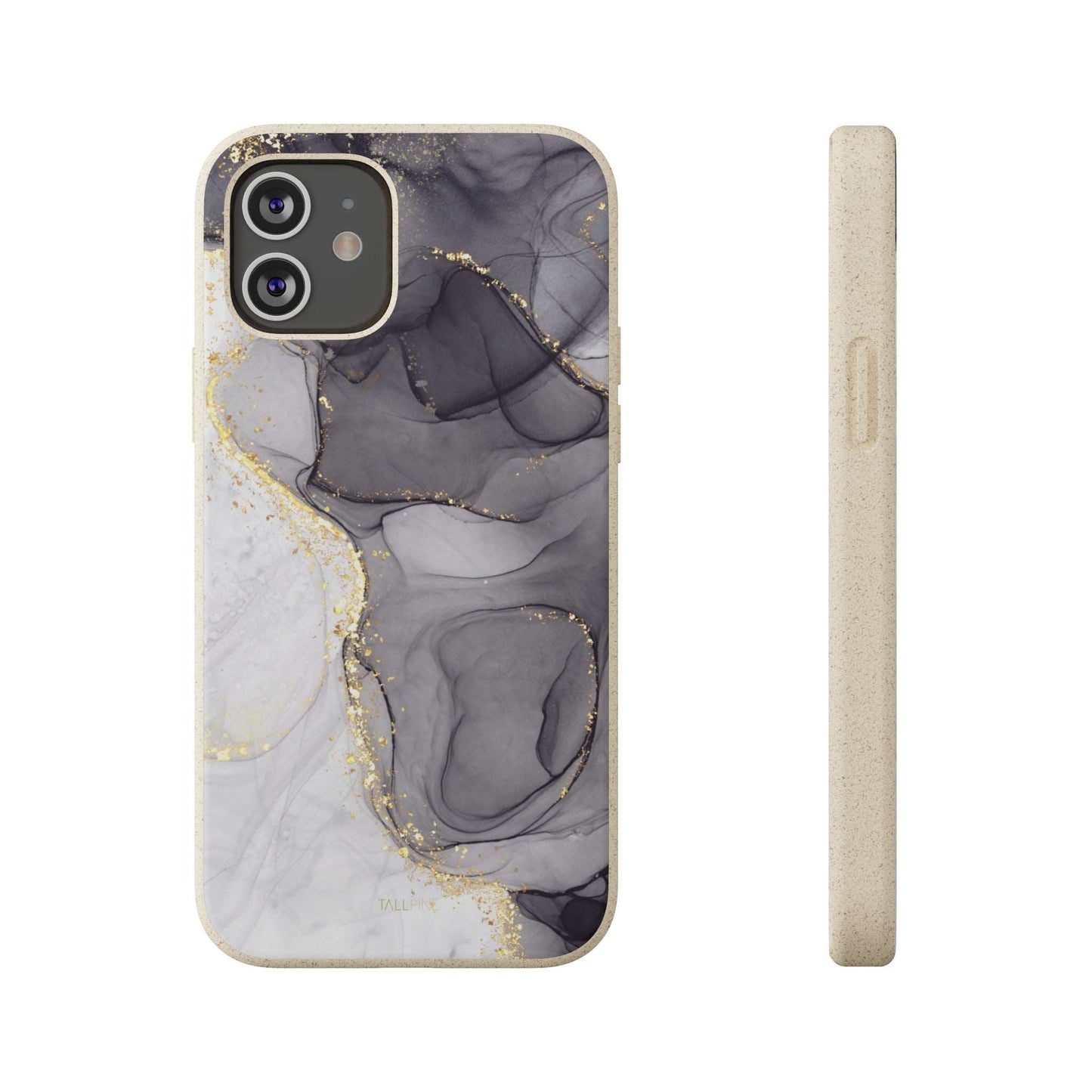 Golden Black Marble - Eco Case iPhone 12 - Tallpine Cases | Sustainable and Eco-Friendly - Abstract Black Marble