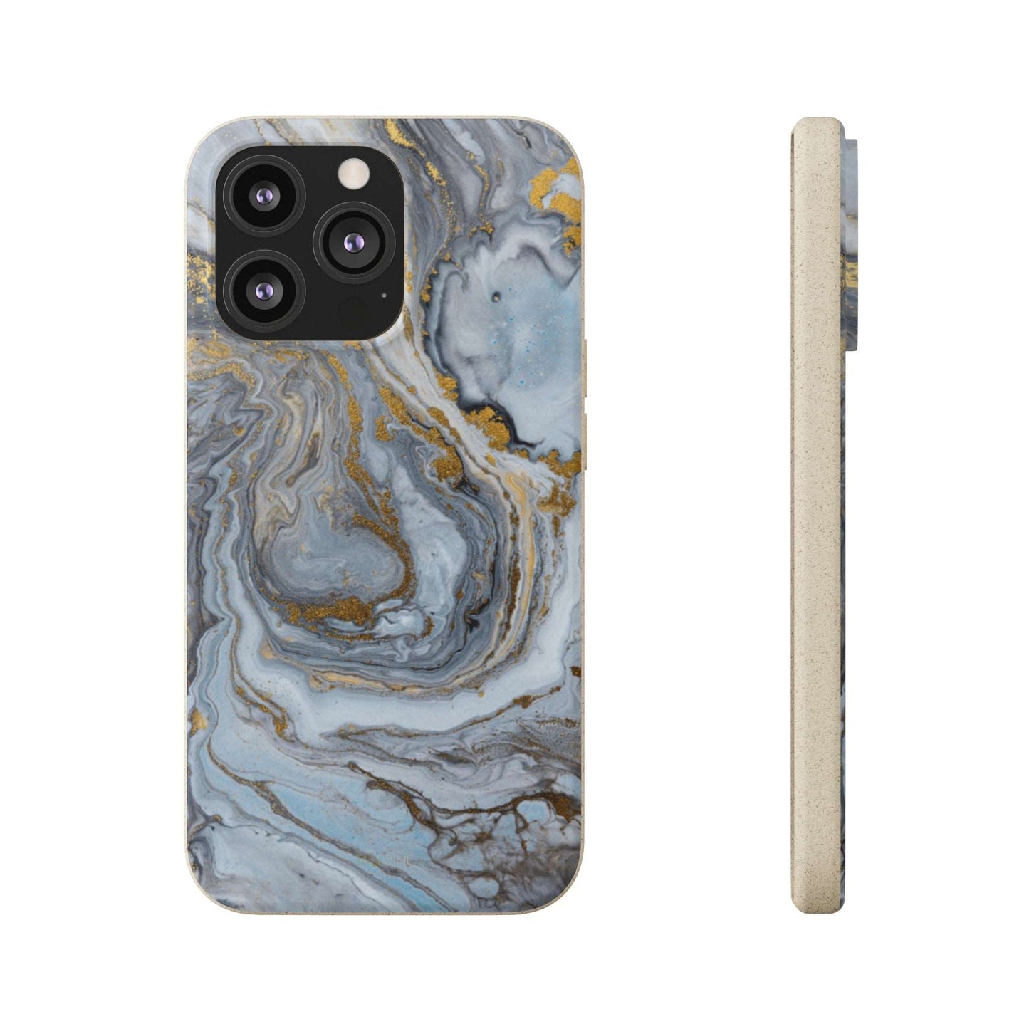 Chrome Marble - Eco Case - Tallpine Cases | Sustainable and Eco-Friendly - Abstract Blue Marble