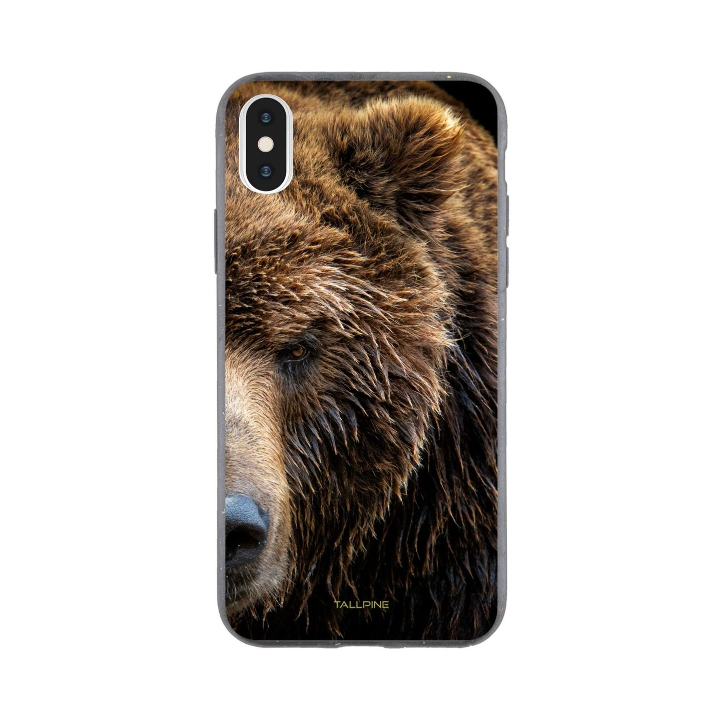 Brown Bear - Eco Case iPhone XS - Tallpine Cases | Sustainable and Eco-Friendly Phone Cases - Animals Bear