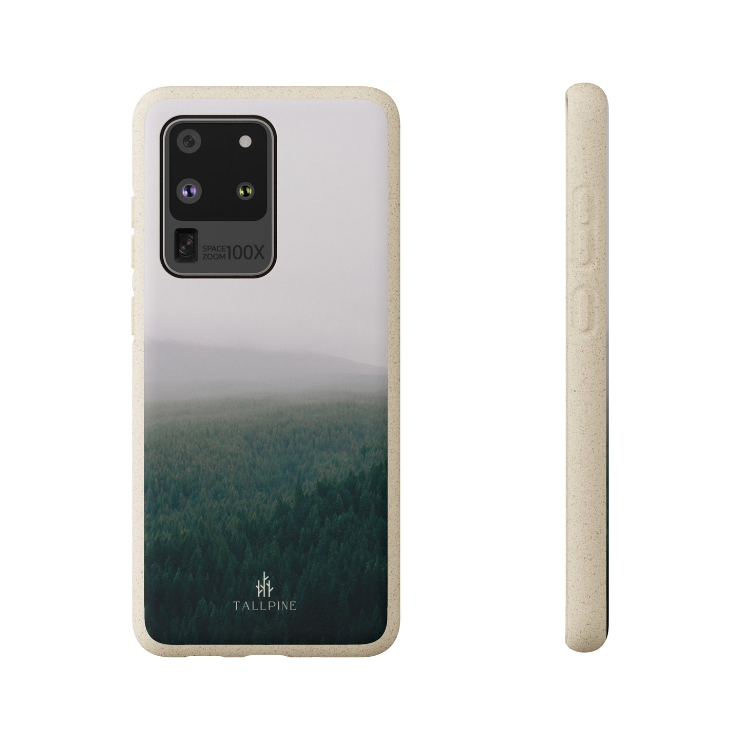 Good Morning Forest - Eco Case Samsung Galaxy S20 Ultra - Tallpine | Sustainable and Eco-Friendly Phone Cases - Forest Green Nature white