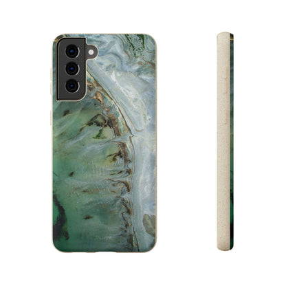 Golden Emerald Marble - Eco Case Samsung Galaxy S21 Plus - Tallpine Cases | Sustainable and Eco-Friendly - Abstract Green Marble
