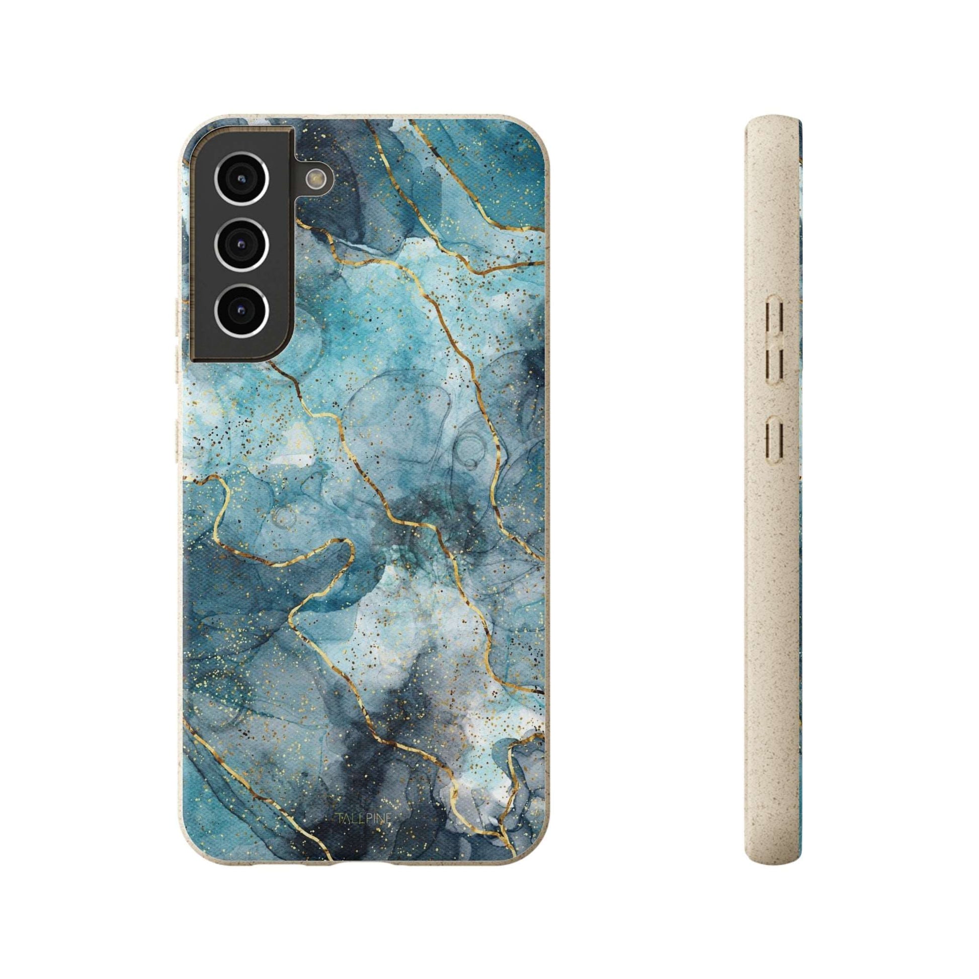 Sapphire Marble - Eco Case Samsung Galaxy S22 Plus - Tallpine Cases | Sustainable and Eco-Friendly - Abstract Blue Marble