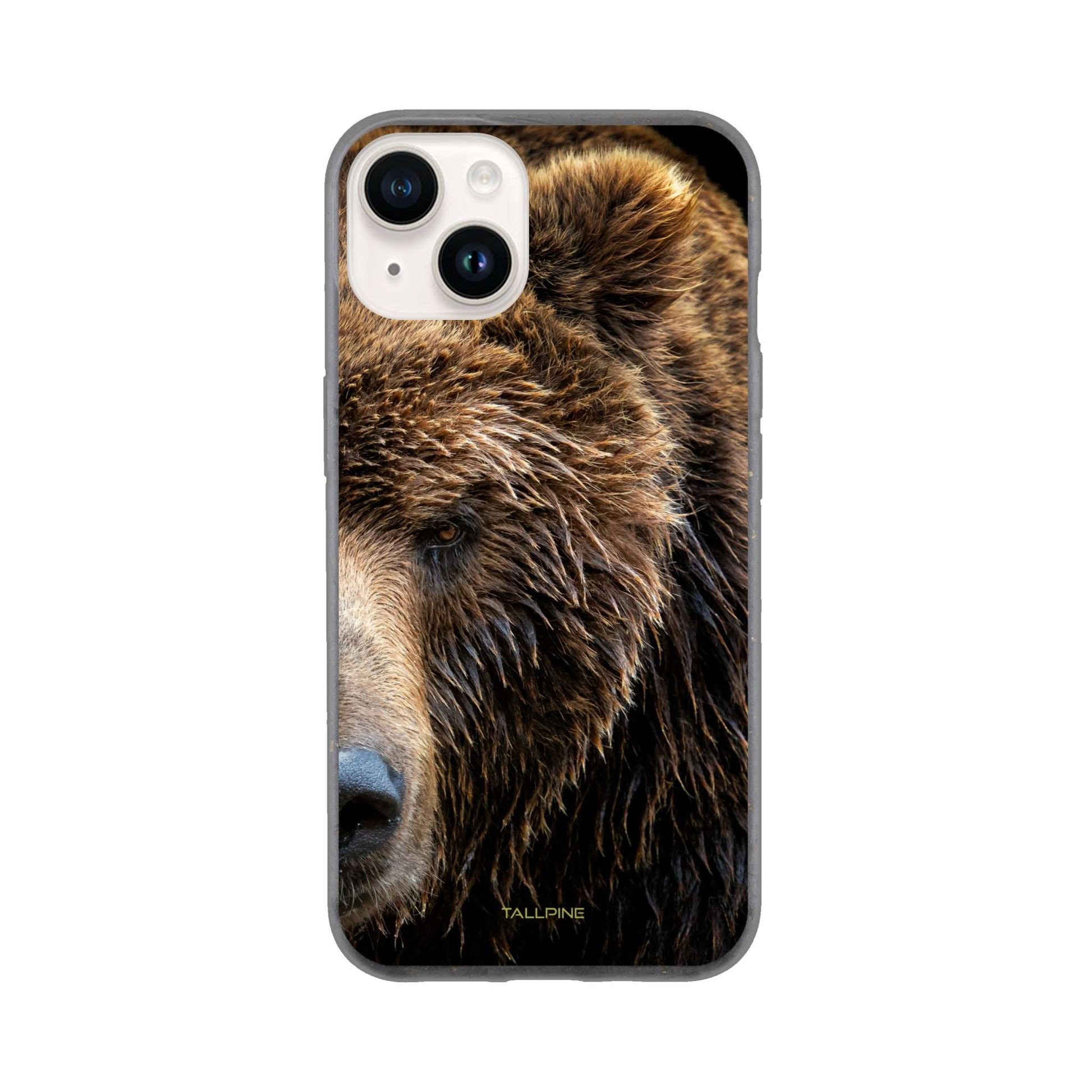 Brown Bear - Eco Case iPhone 14 - Tallpine Cases | Sustainable and Eco-Friendly Phone Cases - Animals Bear