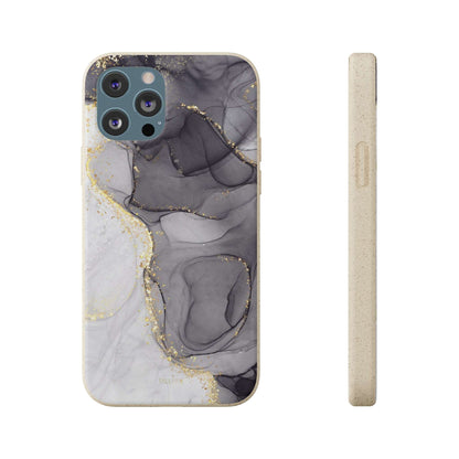 Golden Black Marble - Eco Case iPhone 12 Pro Max - Tallpine Cases | Sustainable and Eco-Friendly - Abstract Black Marble