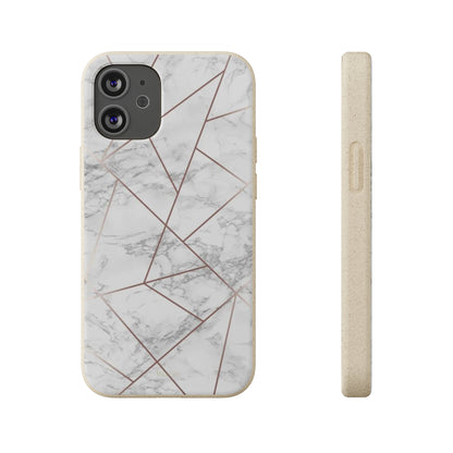 Faded Gold Marble - Eco Case iPhone 12 Mini - Tallpine Cases | Sustainable and Eco-Friendly - Abstract Gray Marble
