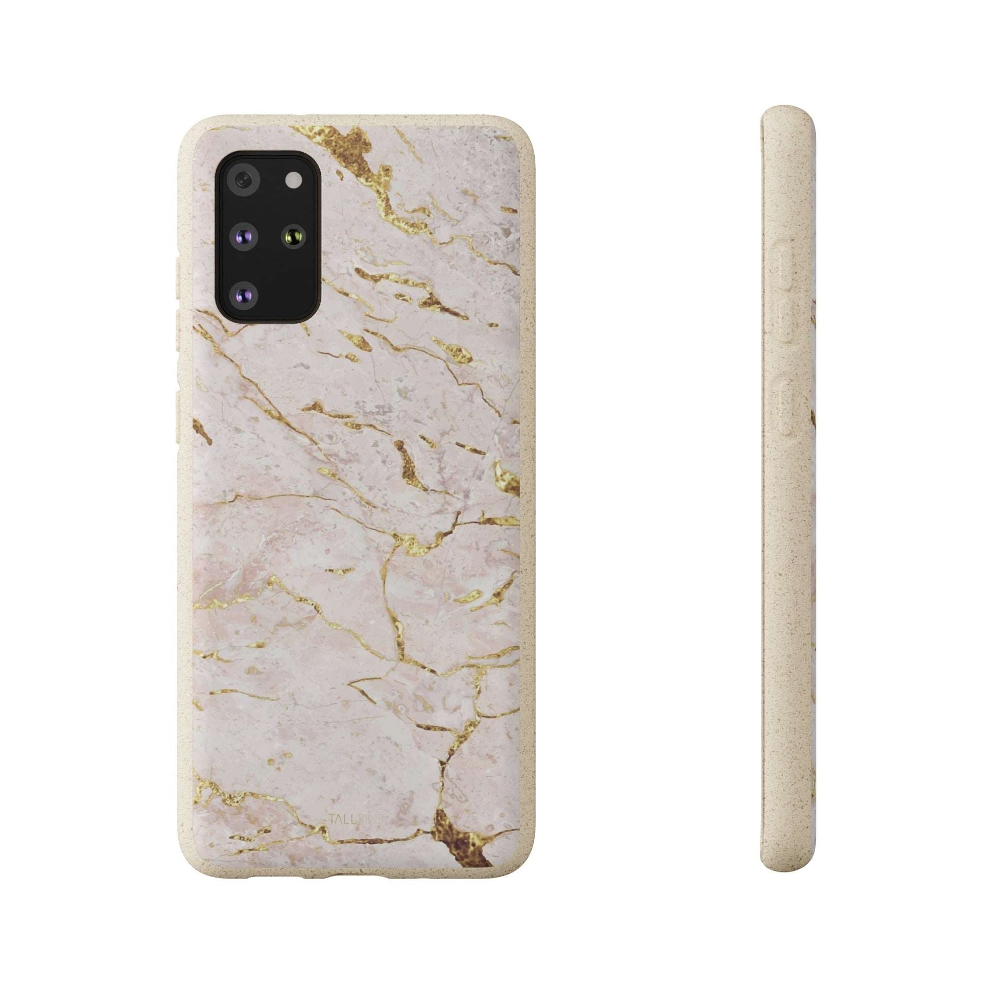Golden Vanilla Marble - Eco Case Samsung Galaxy S20+ - Tallpine Cases | Sustainable and Eco-Friendly - Abstract Marble White