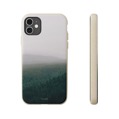 Good Morning Forest - Eco Case iPhone 11 - Tallpine | Sustainable and Eco-Friendly Phone Cases - Forest Green Nature white