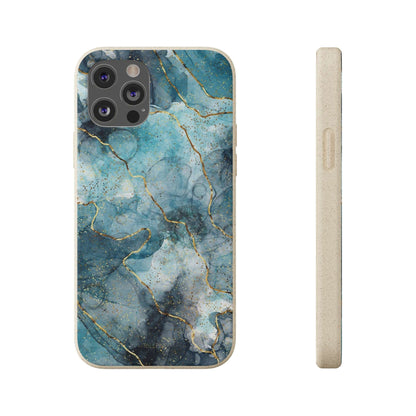 Sapphire Marble - Eco Case iPhone 12 Pro - Tallpine Cases | Sustainable and Eco-Friendly - Abstract Blue Marble