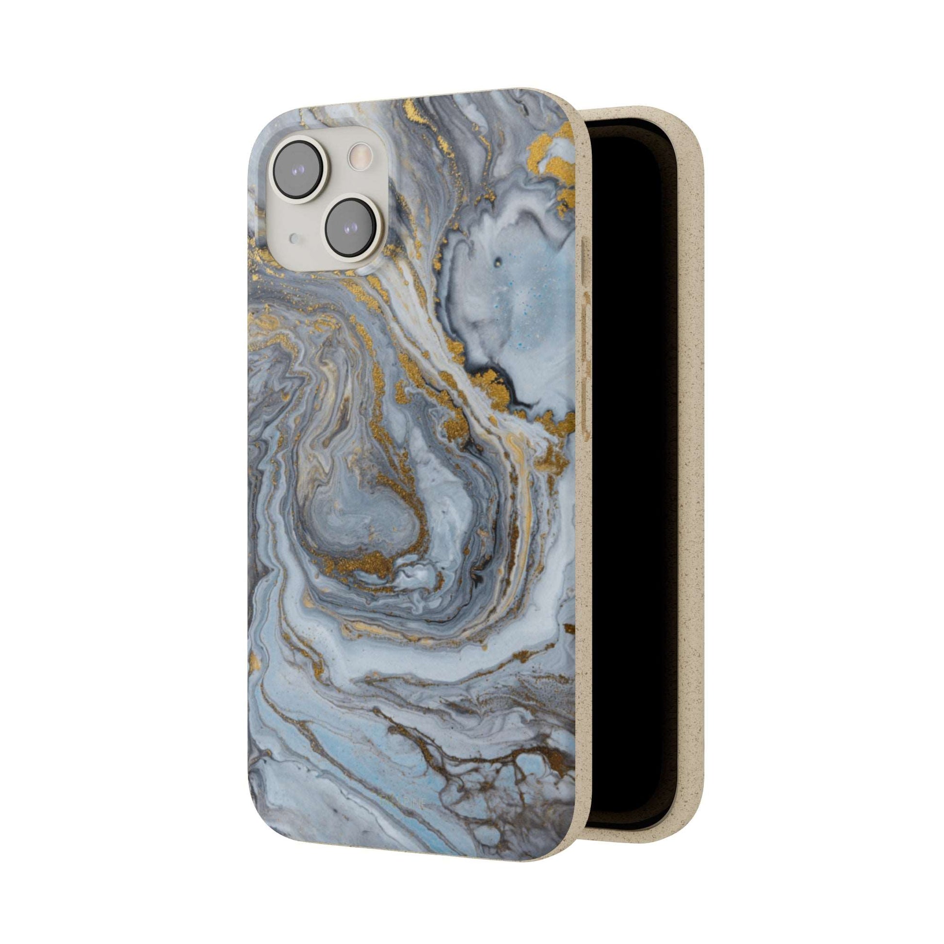 Chrome Marble - Eco Case - Tallpine Cases | Sustainable and Eco-Friendly - Abstract Blue Marble