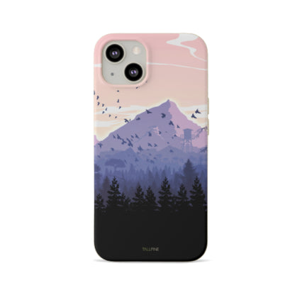 Pink Forest - Eco Case - Tallpine Cases | Sustainable and Eco-Friendly - Forest Mountain Nature Pink