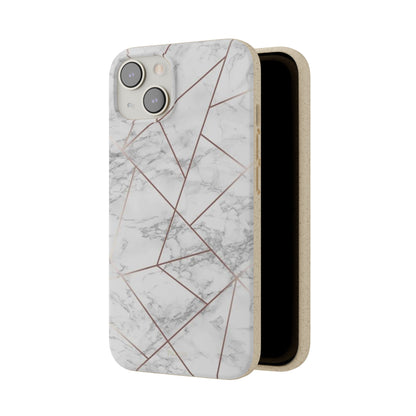 Faded Gold Marble - Eco Case - Tallpine Cases | Sustainable and Eco-Friendly - Abstract Gray Marble