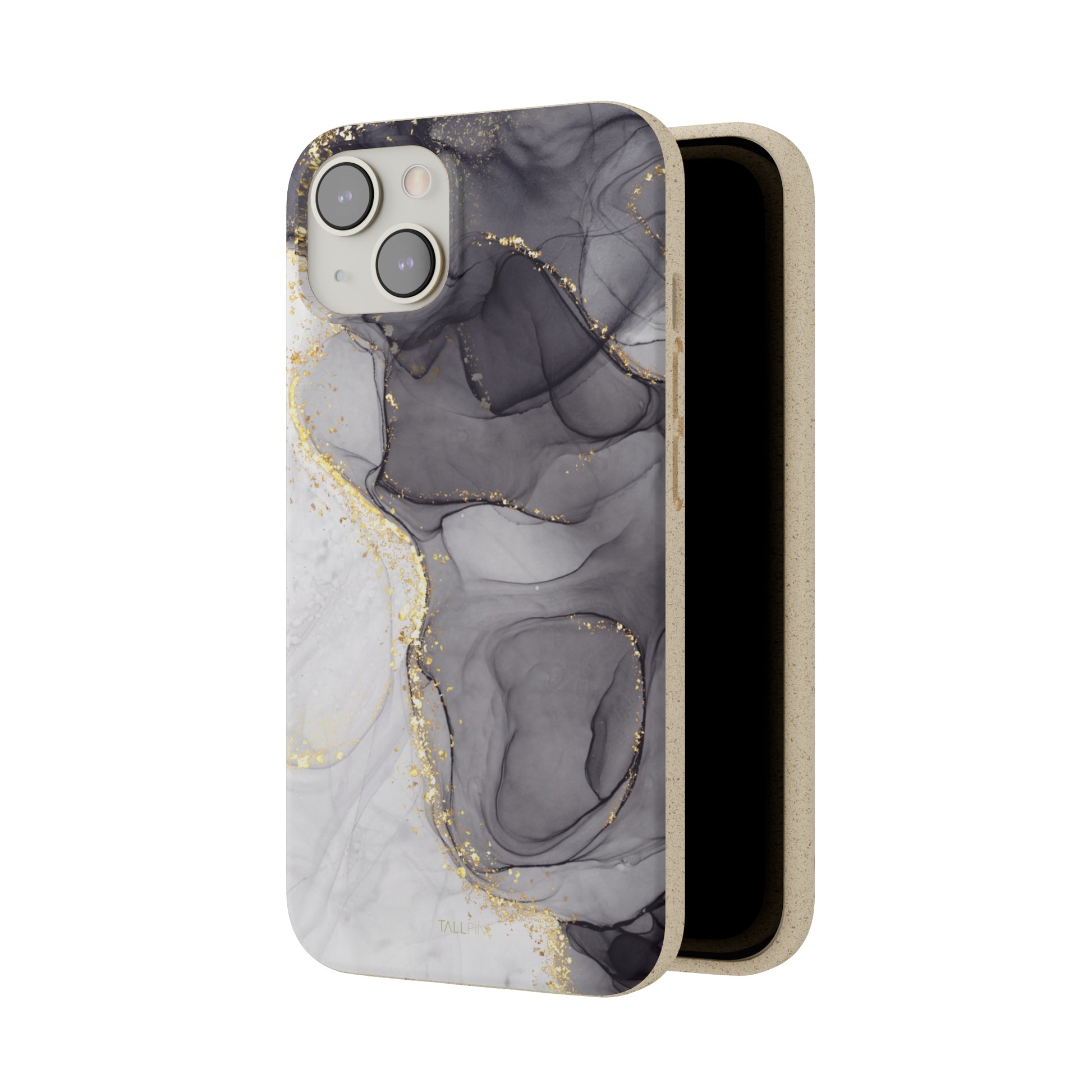 Golden Black Marble - Eco Case - Tallpine Cases | Sustainable and Eco-Friendly - Abstract Black Marble