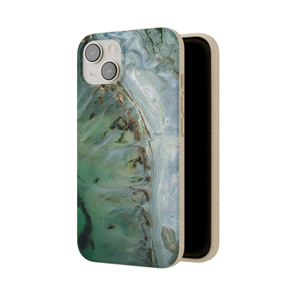 Golden Emerald Marble - Eco Case - Tallpine Cases | Sustainable and Eco-Friendly - Abstract Green Marble