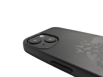 Compostable iPhone Case - Black - 3D Engraved - King of the Forest