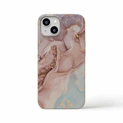 Golden Rose Marble - Eco Case - Tallpine Cases | Sustainable and Eco-Friendly - Abstract Hot Marble Pink