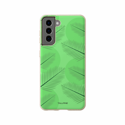 Green Leaves - Eco Case Samsung Galaxy S21 - Tallpine Cases | Sustainable and Eco-Friendly Phone Cases - Green Leaves Nature New
