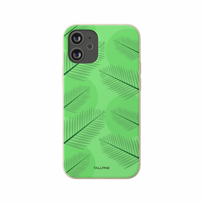 Green Leaves - Eco Case iPhone 12 Mini - Tallpine Cases | Sustainable and Eco-Friendly Phone Cases - Green Leaves Nature New