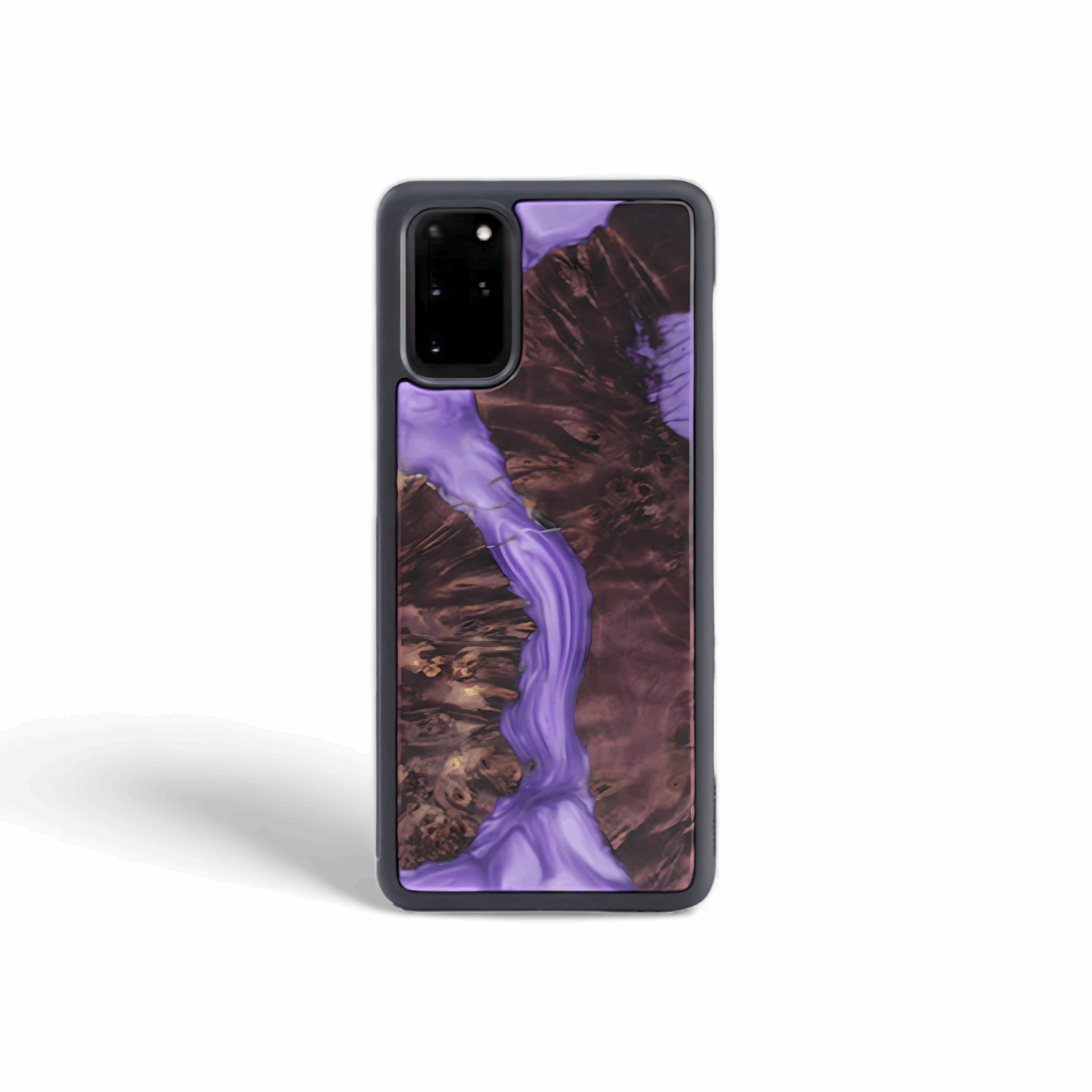 Wood and Resin Galaxy Case - Purple