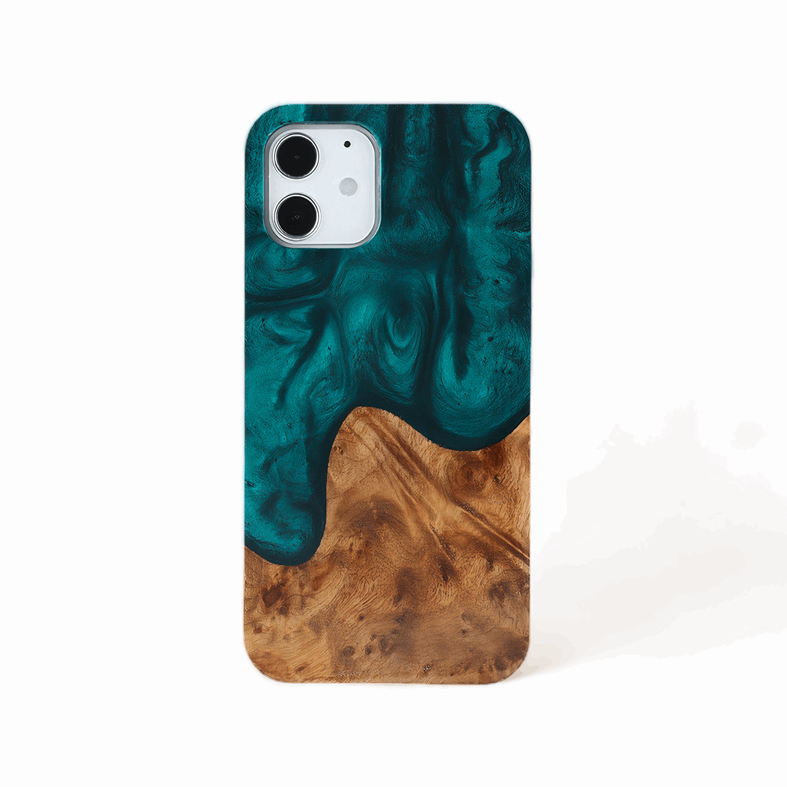 Wood and Resin iPhone Case - Malachite Green - Tallpine | Sustainable and Eco-Friendly Phone Cases - Green Wood