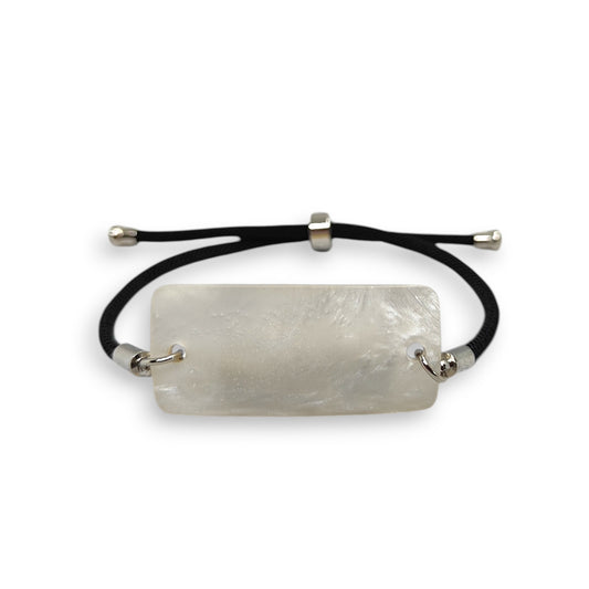 Classic Resin Bracelet - Pearl White