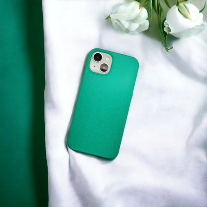 Compostable iPhone Case - Teal - Tallpine Cases | Sustainable and Eco-Friendly - Green Solid color