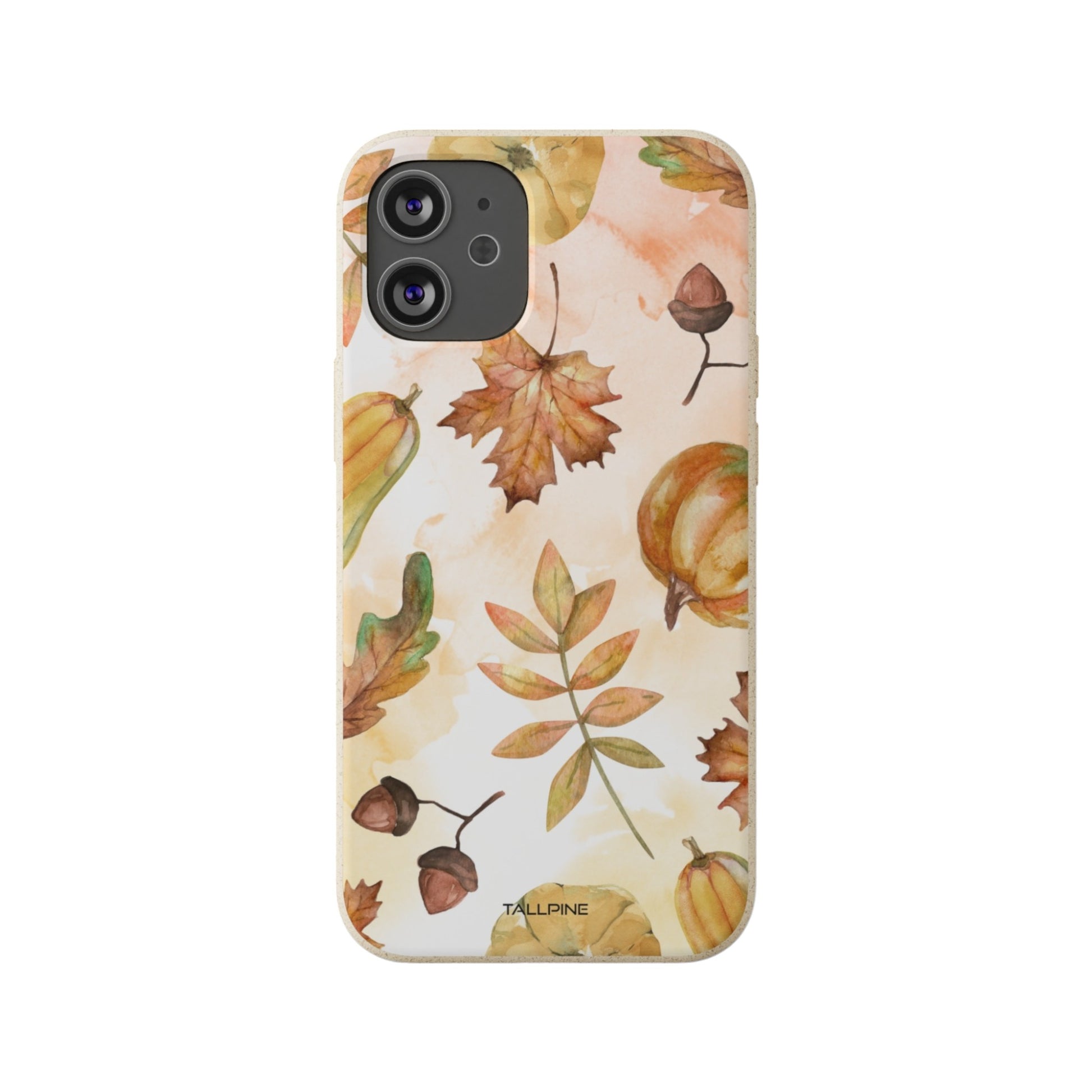 Autumn Harvest - Eco Case iPhone 12 Mini - Tallpine Cases | Sustainable and Eco-Friendly Phone Cases - autumn leaves nature New orange