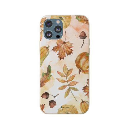 Autumn Harvest - Eco Case iPhone 12 Pro Max - Tallpine Cases | Sustainable and Eco-Friendly Phone Cases - autumn leaves nature New orange