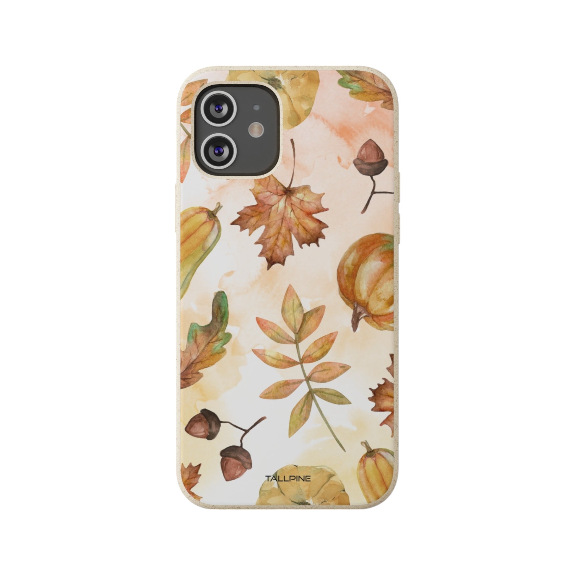 Autumn Harvest - Eco Case iPhone 12 - Tallpine Cases | Sustainable and Eco-Friendly Phone Cases - autumn leaves nature New orange