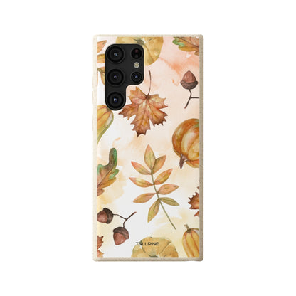 Autumn Harvest - Eco Case Samsung Galaxy S22 Ultra - Tallpine Cases | Sustainable and Eco-Friendly Phone Cases - autumn leaves nature New orange